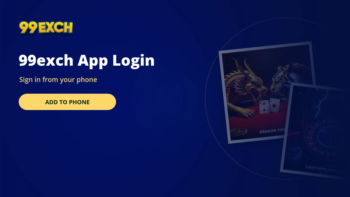 99exch app home screen icon banner with matka and casino tiles