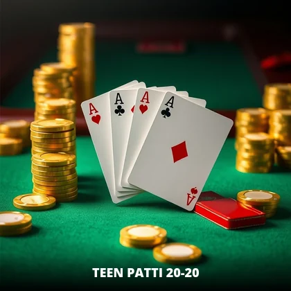 Teen Patti 20-20 live game on the 99exch casino floor